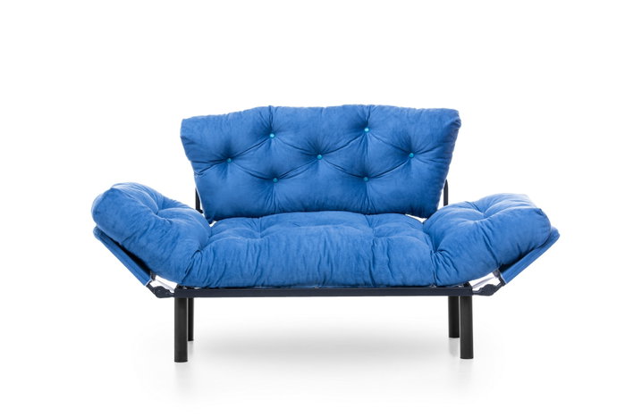 Atelier Del Sofa Nitta - Sofá-Cama de 2 Plazas Azul